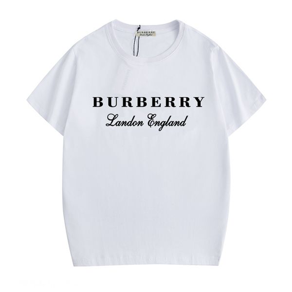 

20ss newburberry casual women men t shirts short sleeve cotton print streetwear clothing summer girl tracksuit shirts luxury tees, White