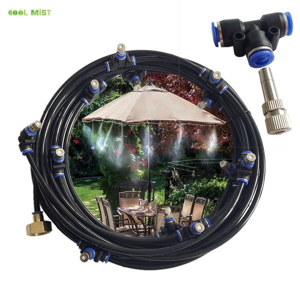 

s249 fog mist system china supplier air conditioner work pressure 4-5bar water spray 10m cooling system nebulizer