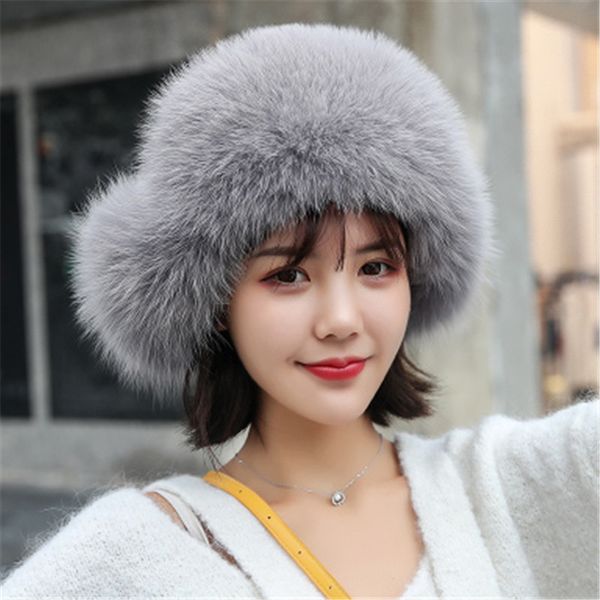

fashion new ladies hat lei feng protection ear ms. can have fur hat plus ball fur winter ms, Blue;gray