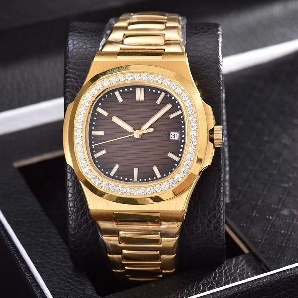 

2019 TOP Luxury Мужская Алмазная золотые часы высокого качества автоматические механич