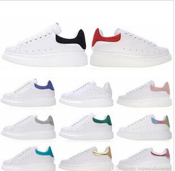 

2019 designer casual shoes balck red white fashion luxury men women sneakers casual leather shoes runner trainers sport shoes