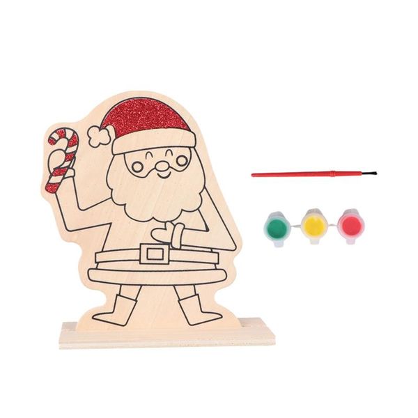 

3pcs wood crafts chips diy painting ornament hand-painted wood pieces for arts crafts car decoration