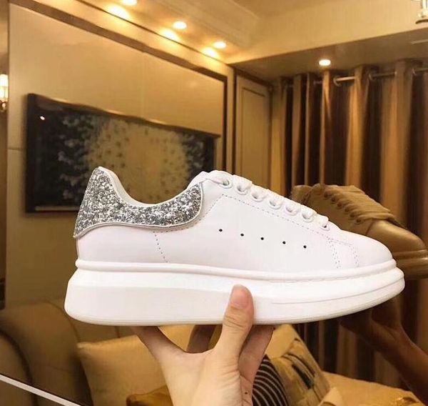 

luxury designer shoes womens men trainers white leather platform shoes flat casual party wedding shoes suede sports sneakers c20 s01, Black