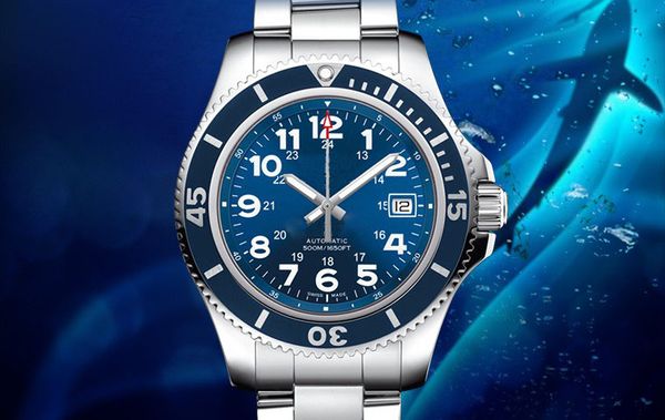 

дорогие мужчины смотреть 44мм superocean a17365c9 / bd67 / 161а автоматические часы из нержавеющей стали, браслет из золота 18 карат мужские, Slivery;brown