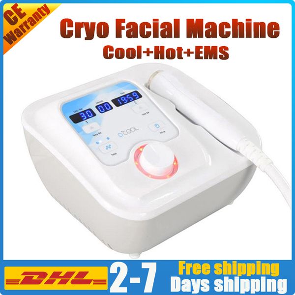 

new design electroporation skin care skin rejuvenation cryo facial cryo lift electroporation facial d cool machine with ems function therapy, Black;white