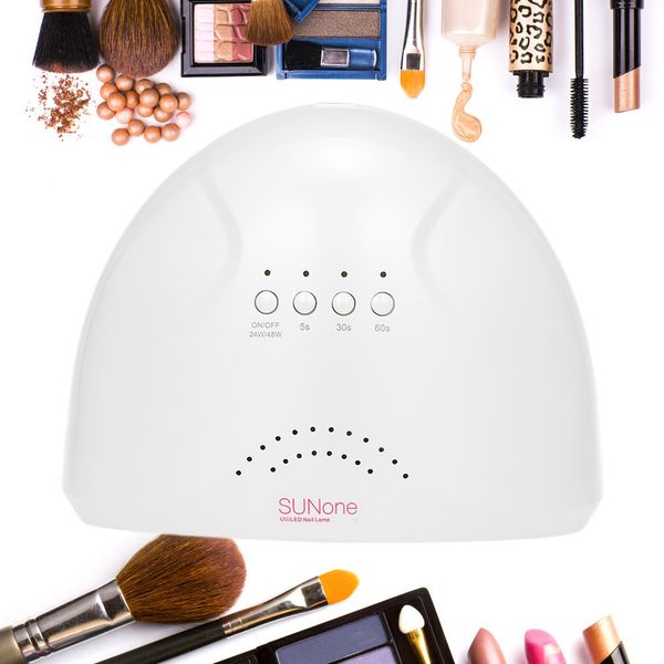 

sunone smart led uv nail lamp 48w nail polish dryer with 3 timers fingernail curing white light heater machine art tools
