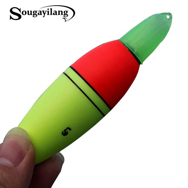 

sougayilang luminous fishing float foam type led fishing light stick bobber buoy electronic glowing night floats set