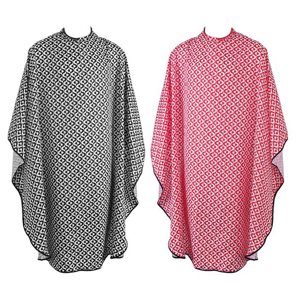 

2x waterproof hair cutting shampoo cape salon hairdressing gown cloth zipper