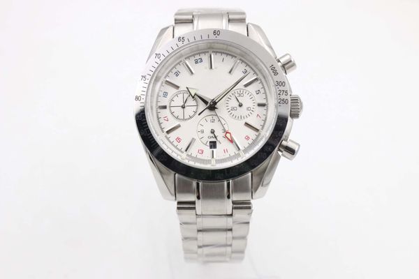 

luxury watch men's mechanical stainless steel automatic gold watch silver white dial sports mens datejust self-wind watches om7, Slivery;brown