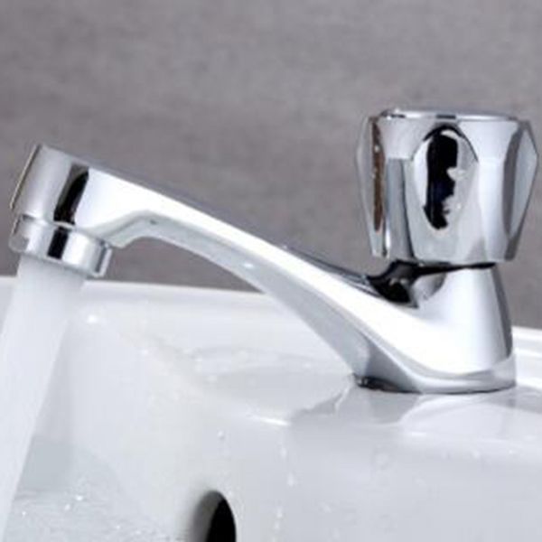 

silver single cold faucet basin faucet bathroom vanity basin classic wash water tap kitchen sink accessories