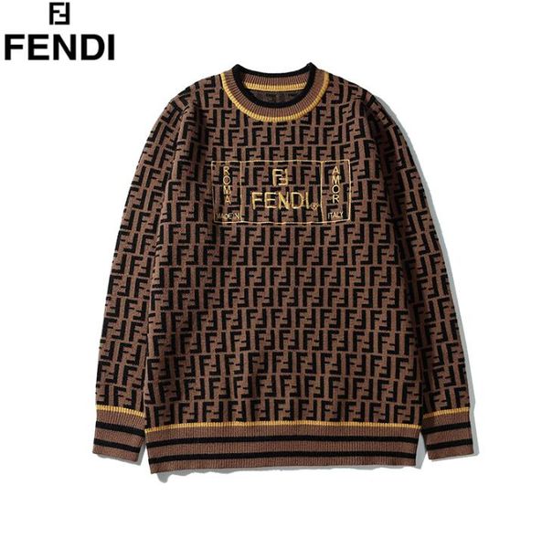 

2019FENDI ГОРЯЧИЕ свитера для мужчин мода с длинным рукавом письмо печати пара свитер