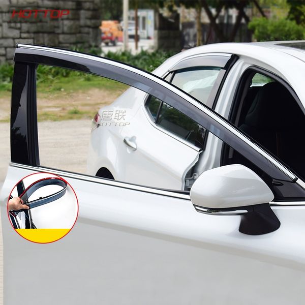 

clear plastic window visor vent shades sun rain deflector guard for toyota camry xv70 2017 2018 accessories