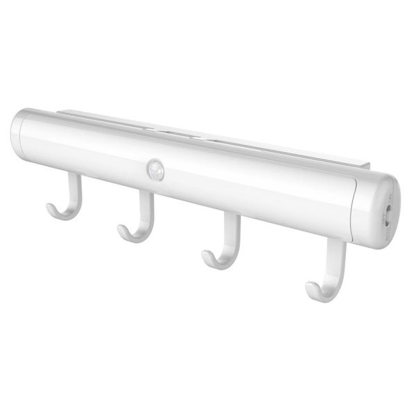 

wall-mounted hooks led sensor cabinet door lighting hooks coat key towel bag hanger hook