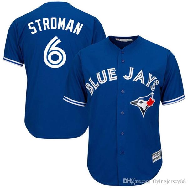 

Men's Toronto Blue Stroman Jays Baseball Jerseys Marcus Stroman Majestic Royal Alternate Cool Base Player Jersey