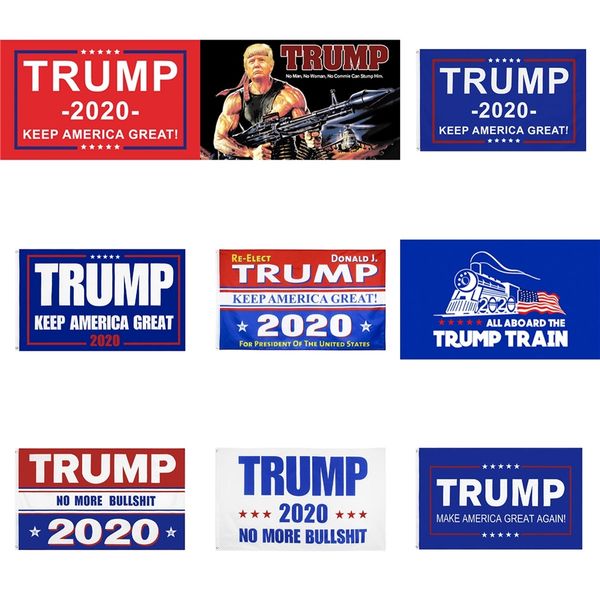 

новое прибытие trump flag ручной сигнал 90 * 150см donald 2020 флаги письмо печати keep america great банер водонепроницаемые бумаги ручной