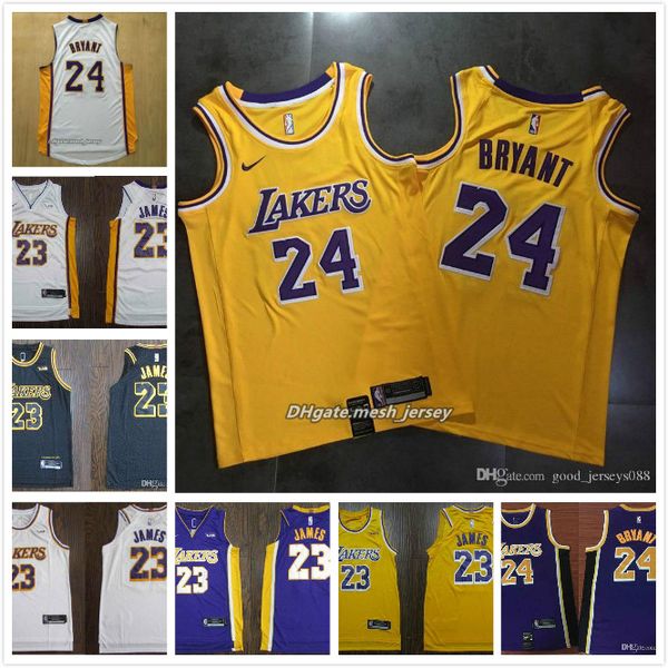 

men los angeles lakers the new basketball pants lakers nba jersey 23# lebron james 8# 24# kobe bryant shorts stitching jerseys, Black