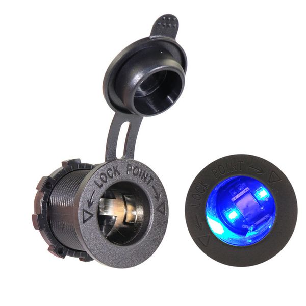 

12v universal car motorcycle ette lighter socket plug connector power adapter auto lighter socket outlet waterproof