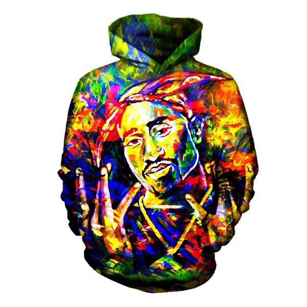 

men/women fashion rapper tupac 2pac harajuku style 3d funny printed long sleeve pullover tracksuits casual 3d hoodies h550, Black