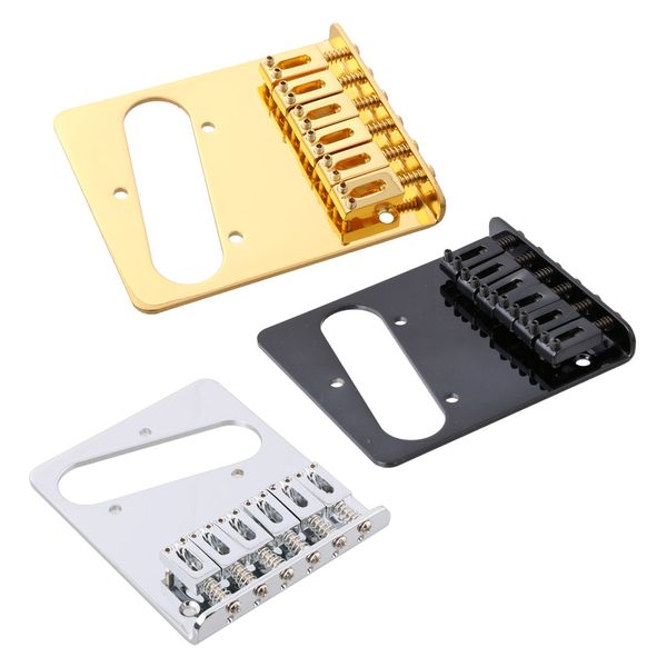 

6 Flate Style Saddle Bridge для Fender Telecaster Tele Электрогитара