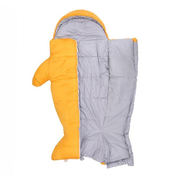 

children's autumn winter portable outdoor waterproof hollow cotton mermaid sleeping bag warm ultra light camping sleeping bag
