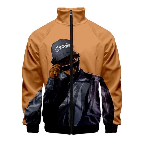

2020 eazy-e zipper jackets casual jaclkets new fashion highstreet autumn and spring clothes eazy-e jacket for women streetwear, Black;brown