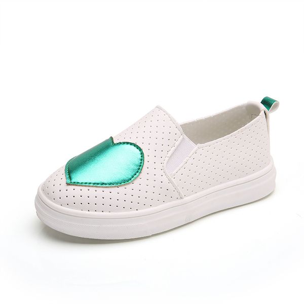 

spring autumn children shoes casual fashion love girls princess baby flat heel sneakers kids shoes for girls breathable loafers, Black