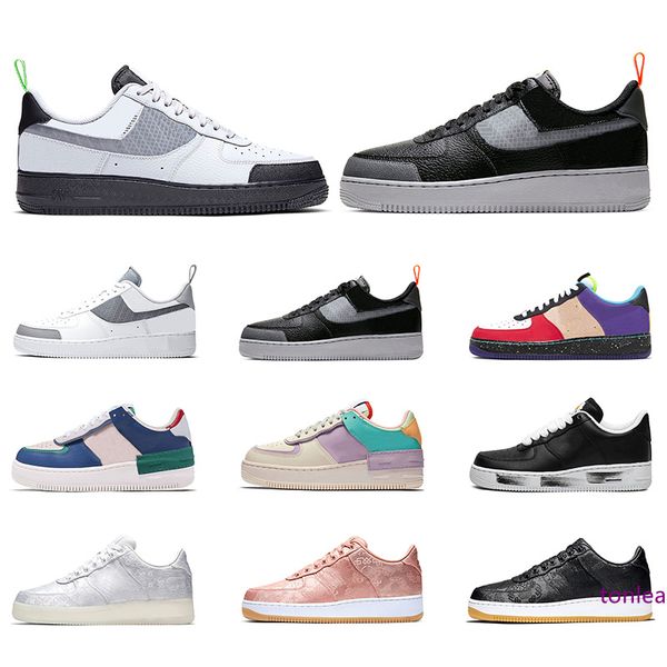 

dunk low 1 skateboard shoes men women platform sneakers clot pale ivory noise what the la mens trainer casual sports wholesale