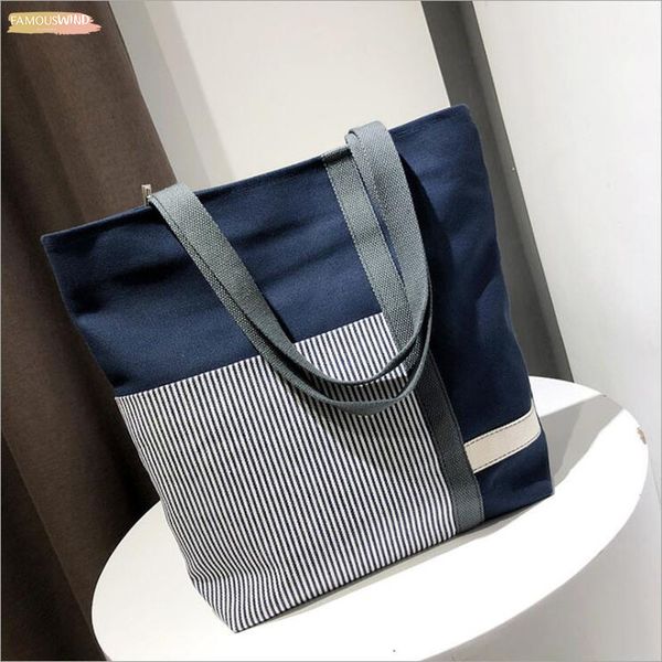 

new summer women canvas bohemian style strip shoulder beach bag female casual tote shopping big bag floral messenger bags