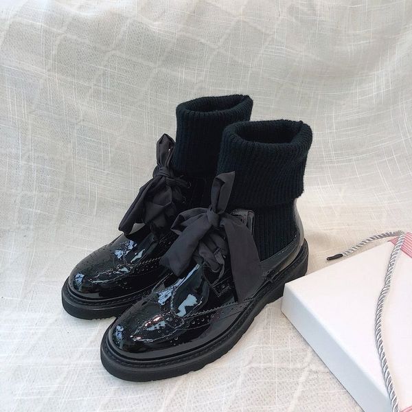 

new booties fashion designer women luxury nail shoes black boots genuine leather ankle boots flat bottom ing