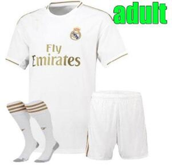 

real madrid home soccer jerseys 19 20 hazard kit home soccer shirt kids kit modric asensio vinicius jr isco kroos football uniform, Black