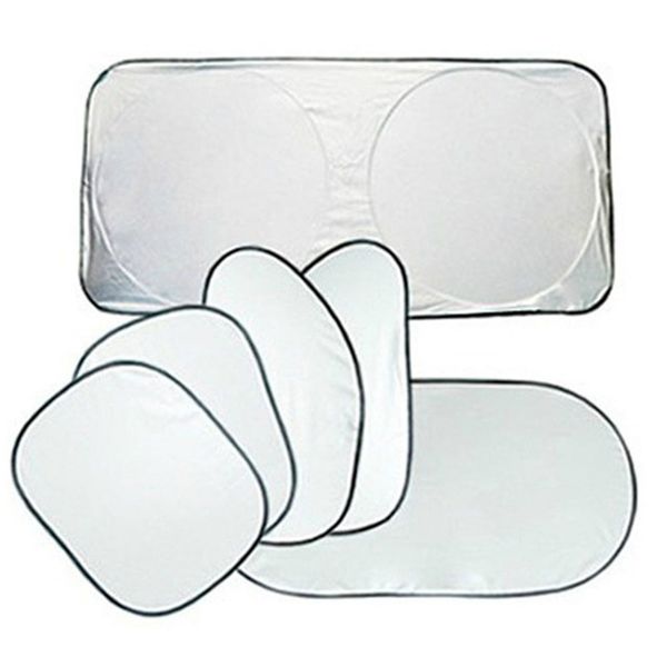 

6pcs/set car sunshade front rear window film windshield sun shade visor cover uv protect reflector car-styling