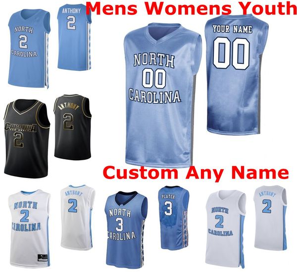 

ncaa north carolina tar heels jerseys 2 cole anthony jersey armando bacot 1 leaky black garrison brooks ellis basketball jerseys mens custom, Black;red