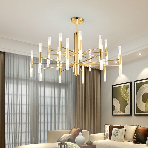 Modern Fashion Designer Black Gold Led Ceiling Art Deco Suspended Chandelier Light Lamp For Kitchen Living Room Loft Bedroom Ceiling Fans With Lights