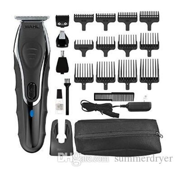 Wahl Clipper Aqua Blade Wet Dry Beard Trimmer Kit Lithium Ion All