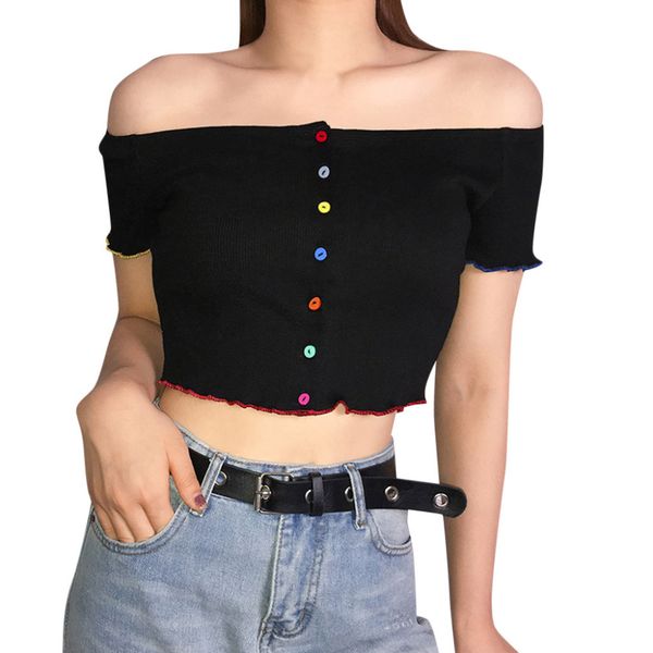 

blouses women camisas mujer solid short sleeve slash neck chiffon casual short ladies leisure vintage female blusas l*5, White