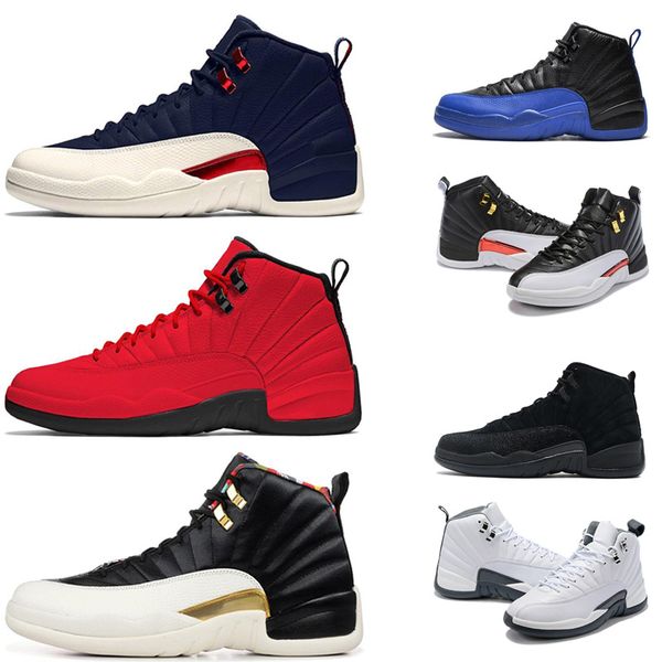 

designer 12 12s men basketball shoes unc dark grey fiba gym red college navy the master mens sneakers trainers sports shoes