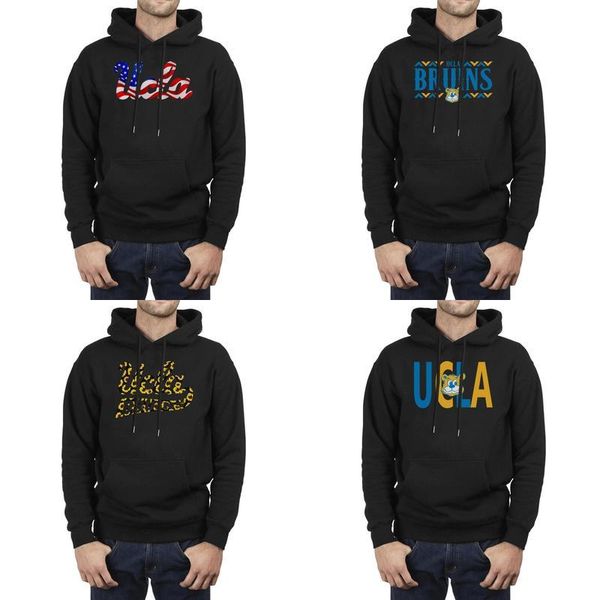 

fashion men california los angeles bruins basketball usa flag black oversized hoodies personalised cool make wordmark sunflower stroke