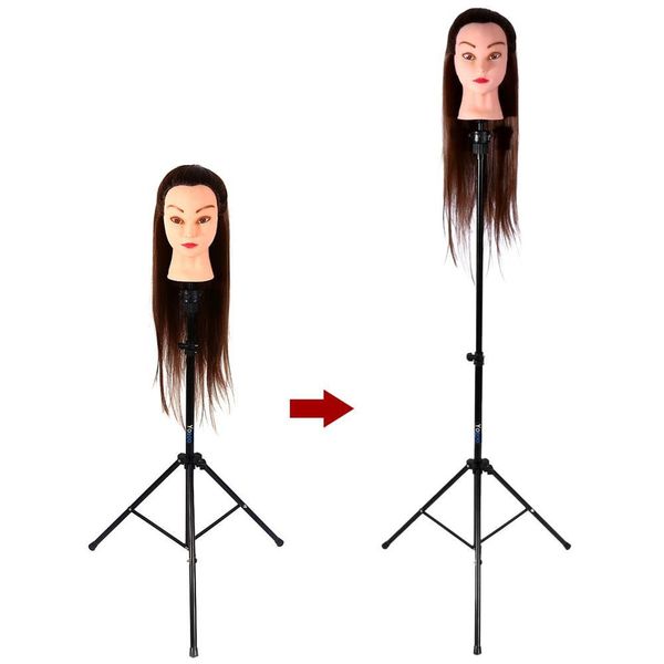

adjustable tripod stand holder mannequin head tripod hairdressing training head holder hair wig stand hair trainning tool
