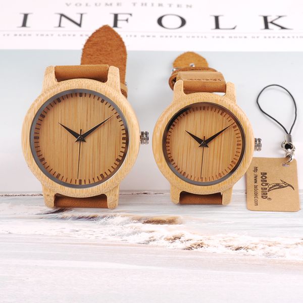

bobo bird brand design women wooden bamboo watch leather strap quartz watches for women drop shipping, Slivery;brown