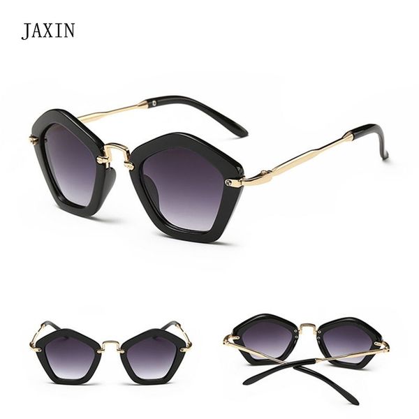 

jaxin fashion five-pointed star sunglasses kids cute personality sun glasses girl cool polygon glasses boy uv400 baby favorite, Blue