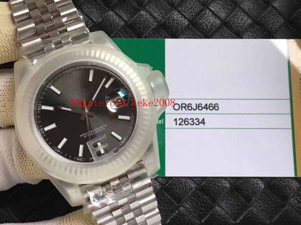 

3 цвета лучшее издание качества наручные часы ew factory 41 мм datejust ii 116334 президент 316l стальной механизм автоматические мужские ча, Slivery;brown