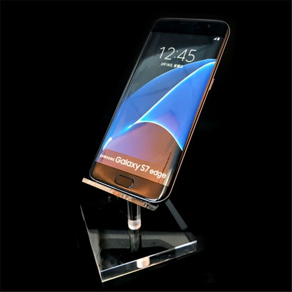 

50pcs acrylic mobile phone display stand cell phone mounts holder for iphone samsung huawei htc all smartphone dhl
