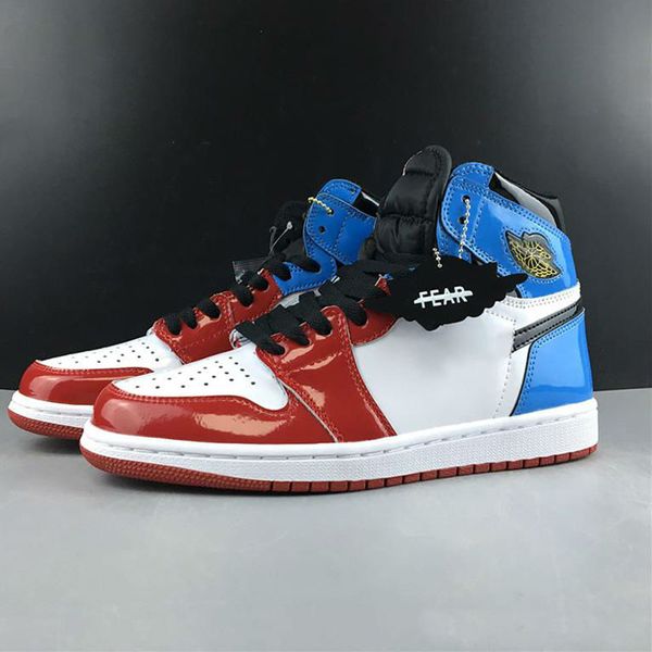 

new 1 og i 1s high fearless leather blue men basketball shoes trainers sports orange black sneakers outdoor size 5.5-12