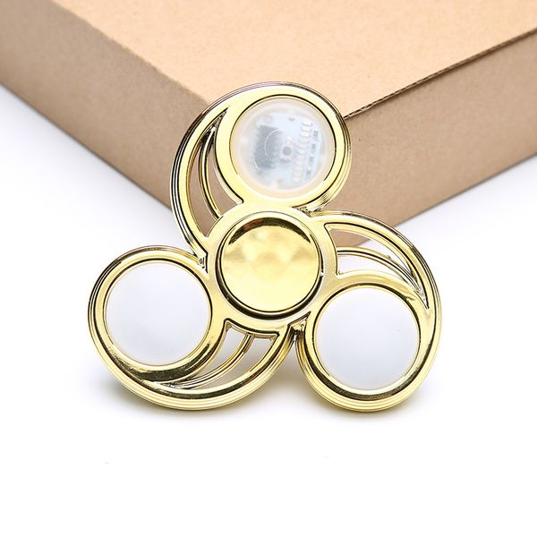 

luminous led light fidget spinner hand edc figet spiner finger hand stress relief toys gifts kids childen adult