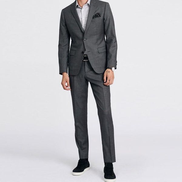 

2019 серый мужской бизнес на заказ костюмы slim fit 100% шерсть портняжничанный костюм для мужчин небольшие индивидуальные костюмы пользоват, White;black