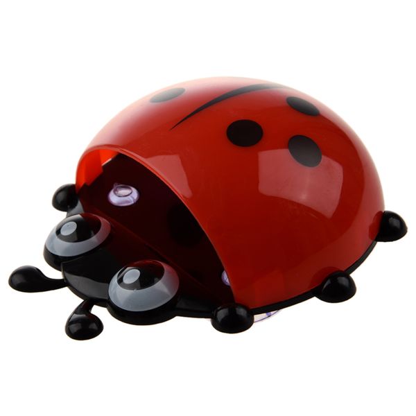

convenient bathroom toothbrush stuff ladybug wall suction holder