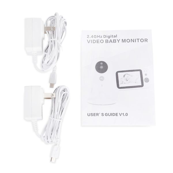 

wireless video baby monitor digital sleep monitoring night vision temperature sensor 2-way audio communication music player