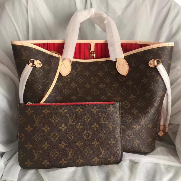 

2020 large luxury leather neverfulls handbags cavans monogram louis vuitton 0 womens tote bag with pouch 11s 00003589#, Blue;gray