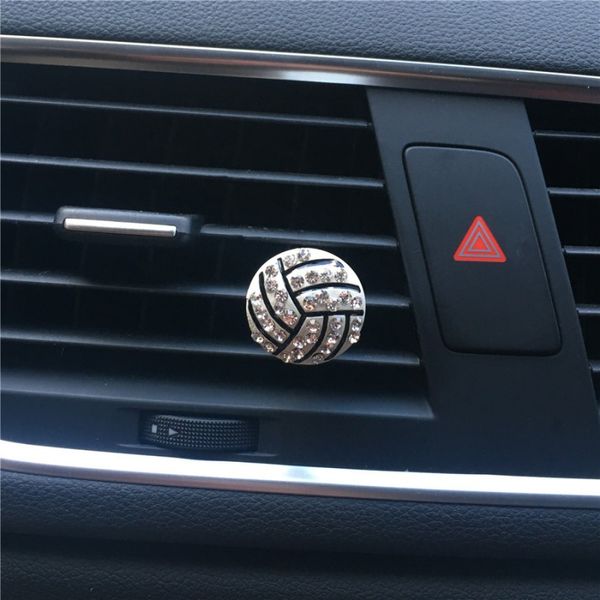 

car air conditioning air outlet perfume clip football basketball volleyball shape perfume ornaments new