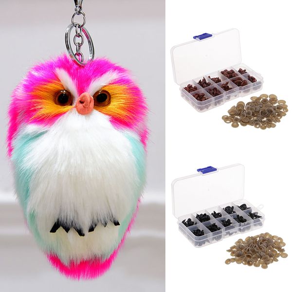 

250 sets assorted size plastic safety eye craft